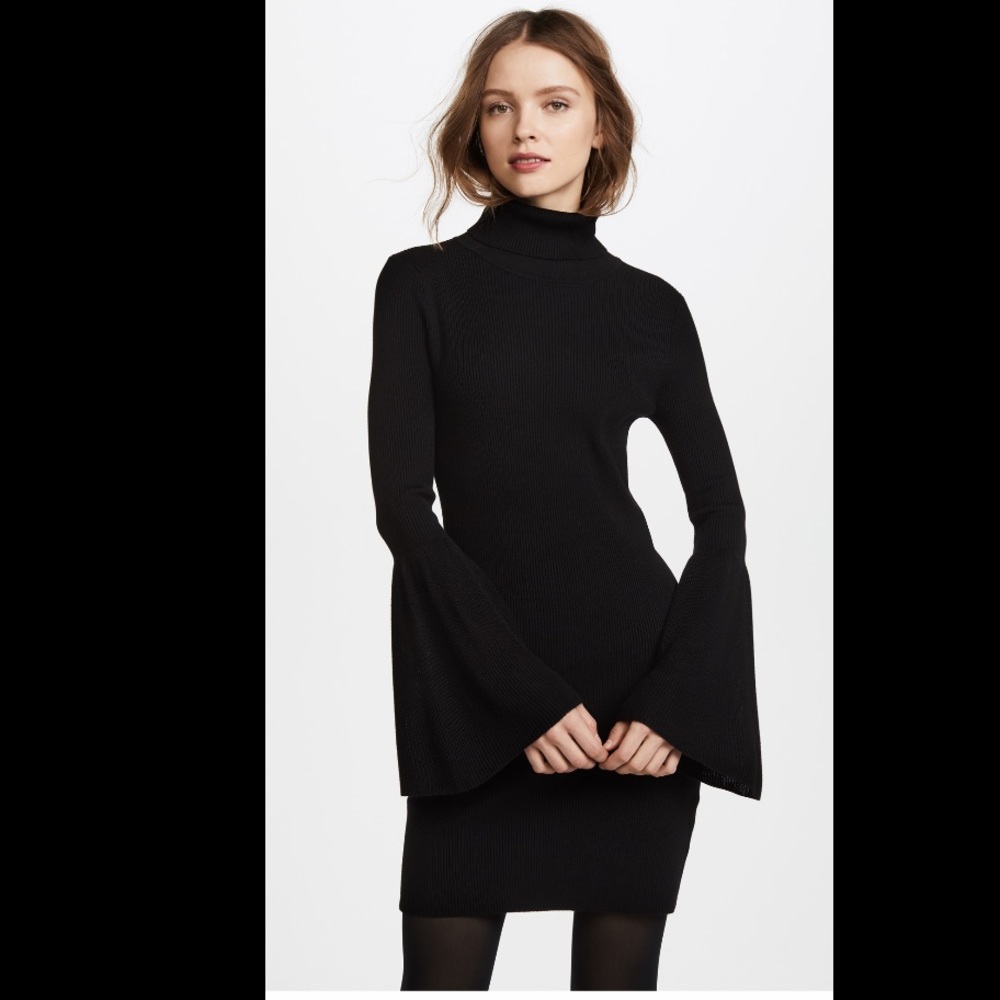 525 Rib Tulip Sleeve Turtleneck